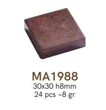 MA1988 Bonbon forma 30x30x8mm 8gr.