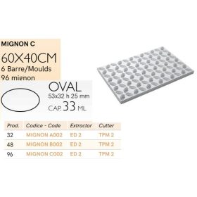 MIGNON C002 Mignon forma ovális 96db/f 60x40cm
