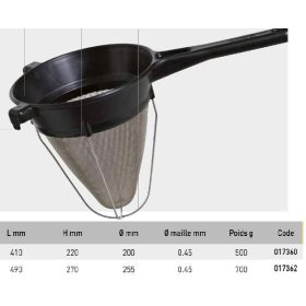 017360 Szűrő spizt 20 cm