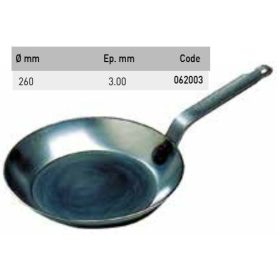 062003 Serpenyő fekete acél 26cm