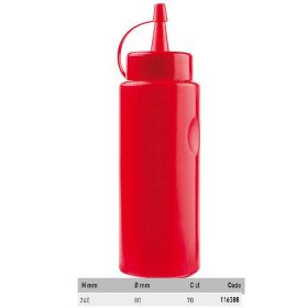 116388 Adagoló-dekor flexibilis flakon 0,7L  piros