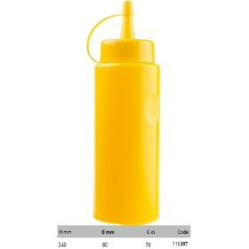 116387 Flakon szószos műa. 70cl sárga