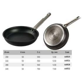 668524 Serpenyő tapadásmentes indukciós 24cm