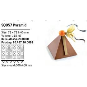 SQ057 Szilikon forma PYRAMID