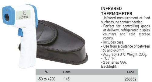 250552 Maghőmérő infra -50°C-tól +280°C-ig