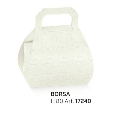 17240 Bonbon doboz matelasse bianco borsa