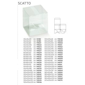 12383 Bonbon doboz átlátszó SCATTO 50x50x50mm