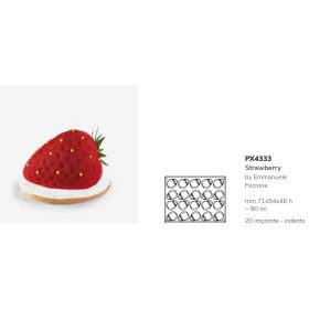 PX4333 Szilikon forma 58x53x46mm 20db/forma 90ml Strawberry