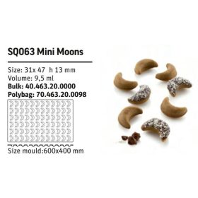 SQ063 Szilikon forma MINI MOONS