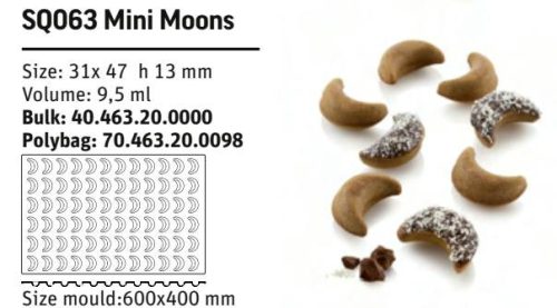 SQ063 Szilikon forma MINI MOONS