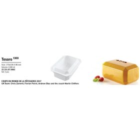 TESORO Szilikon desszert forma 170x104x80mm 1300ml
