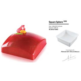   SQUARE SPHERE Szilikon desszert forma 160X160X60mm 1200ml SFT346