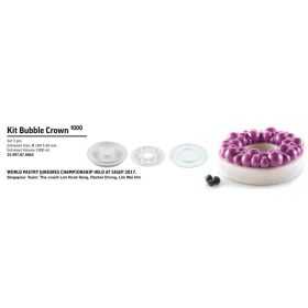 KIT BUBBLE CROWN Szilikon tortamintázó szett