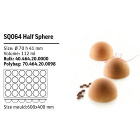 SQ064 Szilikon forma HALF SPHERE