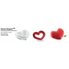 AMORE ORIGAMI Szilikon desszert forma 150x135x55mm 600ml