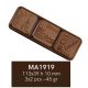 MA1919 Bonbon forma 113x39x10mm 45gr.