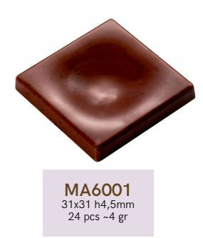 MA6001 Bonbon forma 31x31x4,5mm 4gr.