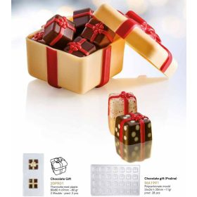 20PR01 csokoládé öntőforma műa. 2db/cs