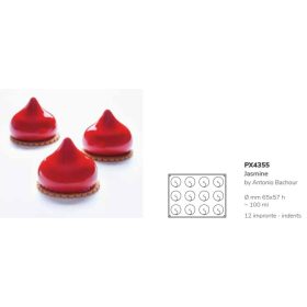 PX4355 Szilikon forma 30x40cm 12db/forma 100ml Jasmine