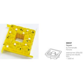 KE037 Pavocake tortaforma 150x150x55mm SQUARE