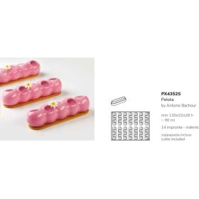 PX4352 Szilikon forma 130x32x28 14db/forma 90ml Pelota