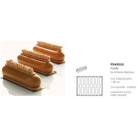 PX4351 Szilikon forma 128X30X28mm 14db/forma 90ml Confy