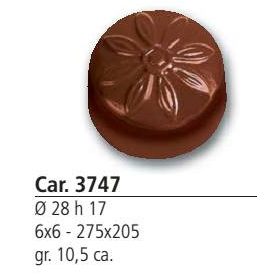Car. 3747  Bonbon forma 10,5gr.