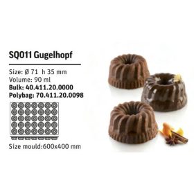 SQ011 Szilikon forma GUGELHOPF