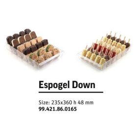 ESPOGEL DOWN Display trasparent 235x360x48