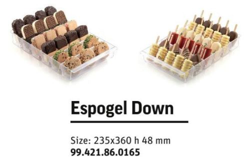 ESPOGEL DOWN Display trasparent 235x360x48