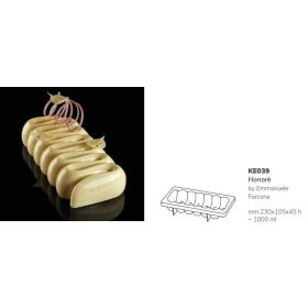 KE039 Pavocake tortaforma 230x105x45mm HONORÉ