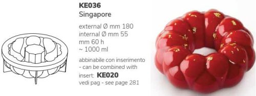 KE036 Pavocake tortaforma SINGAPORE