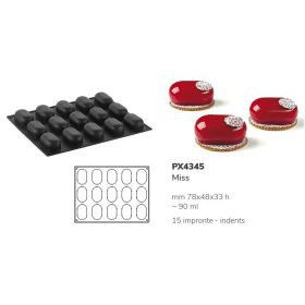 PX4345 Szilikon forma 30x40cm 15db/forma 90ml MISS