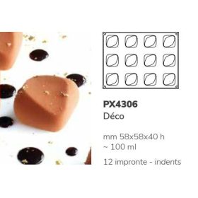 PX4306 Szilikon forma 30x40cm 12db/forma 100ml Déco