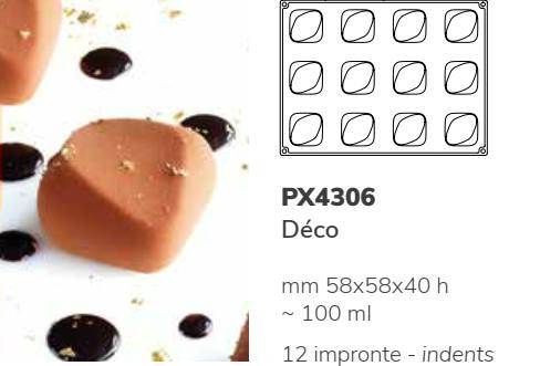 PX4306 Szilikon forma 30x40cm 12db/forma 100ml Déco