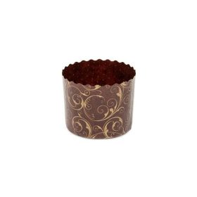   Süthető forma barna prémium panettone 70x50mm 100gr. PA7050GG