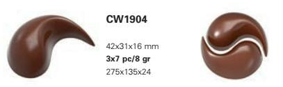 1904 Bonbon forma 8 gr.42x31x16 mm