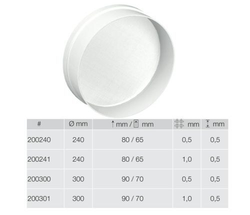 200240 Szita 240x80x0,5mm