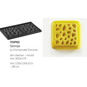 TOP02S Szilikon forma 135x135x10mm 80ml