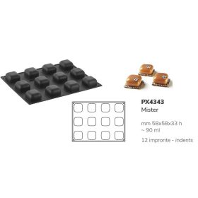 PX4343 Szilikon forma 58x58x33cm 12db/forma 90ml Mister