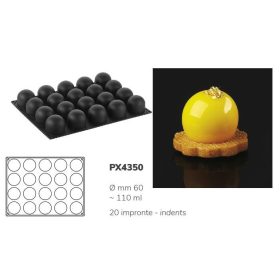 PX4350 Szilikon forma 60mm 20db/forma 110ml Sphere
