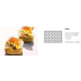 FF04 Szilikon forma FORMASIL  kocka 24db/f. 71ml 55x20m