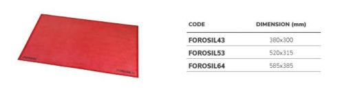 FOROSIL53 Szilikonlap mikroperforált 520x315mm