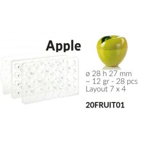 20FRUIT01 Bonbon forma mágneses 3D alma 28x27mm 12gr