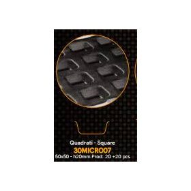 30MICRO07 Szilikon forma perforált kocka 50x50x20mm 30x40cm