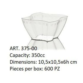 Desszert pohár átlátszó 350 ml ELIKA 600db/#  375-00