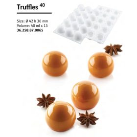 TRUFFLES 40 Szilikon forma fehér 42X36mm SF258