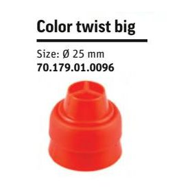 COLOR TWIST Csővégszorító big piros 25mm