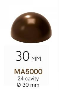 MA5000 Bonbon forma félgömb 30mm 4gr. 24db