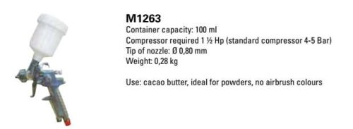 M1263 Festékszóró pisztoly 100ml tartállyal